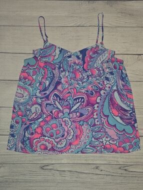 Lilly Pulitzer Karmen Cami Blue/Pink Size M